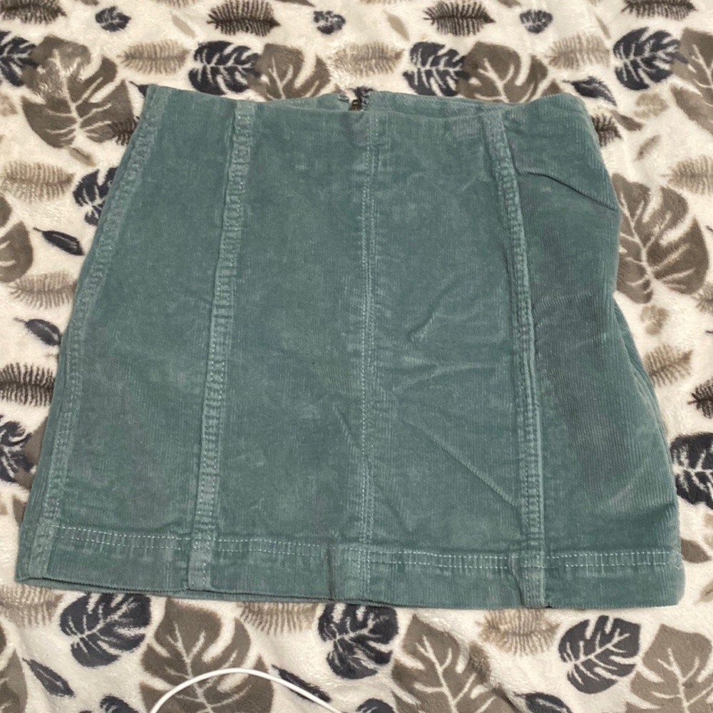 2 for $10 - Teal Corduroy Mini Skirt from Wild Fable